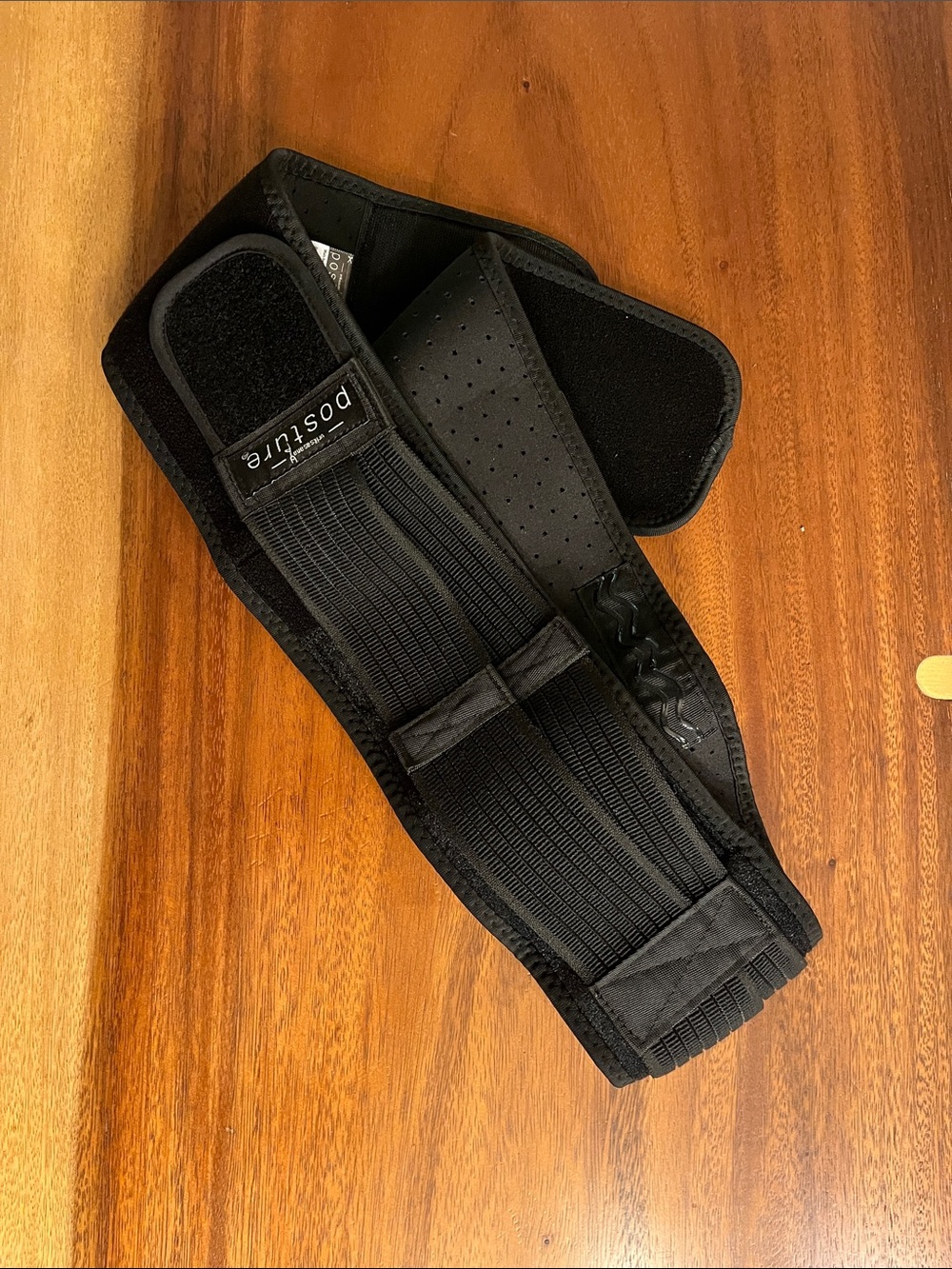 Posture Black Adjustable Back/Posture Support Belt